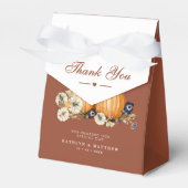 Rustikale Herbstkürbis Botanische Kürbiskulisse Vi Geschenkschachtel (Vorderseite)