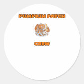 Rustikale Herbstkürme Blumenkins Blätter Classic Runder Aufkleber (Vorderseite)