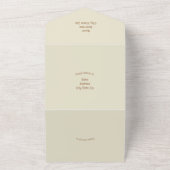 Rustikale Herbstkürme Hochzeit All In One Einladung (Außenbereich)