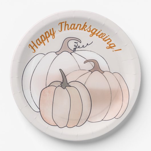 Rustikale Herbstkürme Pappteller (Vorderseite)