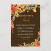 Rustikale Herbstlaub für Herbst Hochzeitsfeiern Begleitkarte (Vorderseite)