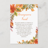 Rustikale Herbstlaub für Herbst Hochzeitsfeiern Begleitkarte (Vorderseite)