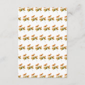 Rustikale Herbstlaub für Herbst Hochzeitsfeiern Begleitkarte (Rückseite)