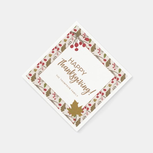 Rustikale Herbstlaub glücklich dank maßgeschneider Serviette (Ecke)