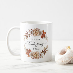 Rustikale Herbstlaub glücklich Thanksgiving Kaffeetasse