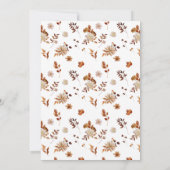 Rustikale Herbstlaub Hochzeit Einladung (Rückseite)