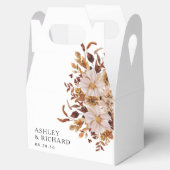 Rustikale Herbstlaub Hochzeit Geschenkschachtel (Geöffnet)