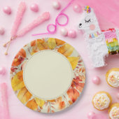 Rustikale Herbstlaub Hochzeit Pappteller (Party)