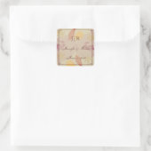 Rustikale Herbstlaub Hochzeit Umschlag Aufkleber (Tasche)