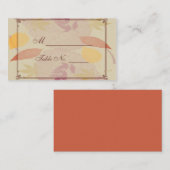 Rustikale Herbstlaub Hochzeiten von Platzkarten (Vorne/Hinten)