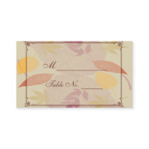 Rustikale Herbstlaub Hochzeiten von Platzkarten