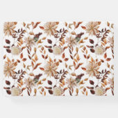 Rustikale Herbstlaub Hochzeitshaus Gästebuch (Rückseite)