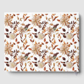 Rustikale Herbstlaub Hochzeitshaus Gästebuch (Rückseite)