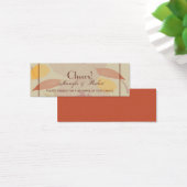 Rustikale Herbstlaub Hochzeitsticket (Schreibtisch)