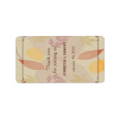 Rustikale Herbstlaub Hochzeitstil Adressaufkleber (Vorne)