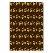 Rustikale Herbstlaub im Herbst Hochzeit Tischnumme Tischnummer (Rückseite)