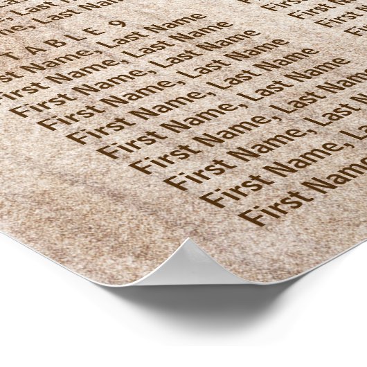 Rustikale Herbstlaub mit Lichteffekten Poster (Ecke)