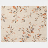 Rustikale Herbstlaub-Wurfdecke Fleecedecke (Vorderseite (Horizontal))