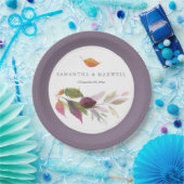 Rustikale Herbstlaube Aquarell Erntedank Pappteller (Party)