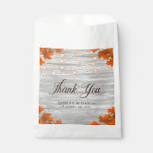 Rustikale Herbstlaube aus Holz - Danke für Ihre Ho Geschenktütchen (Vorderseite)