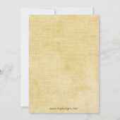 Rustikale Herbstlaube fallen Brautparty Einladung (Rückseite)