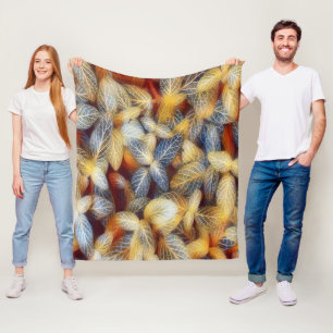 Rustikale Herbstlaube Fleecedecke