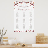 Rustikale Herbstlaube für Herbstsitze Poster (Küche)