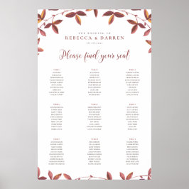 Rustikale Herbstlaube für Herbstsitze Poster