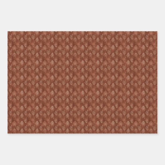 Rustikale Herbstlaube Geschenkpapier Set (Vorderseite 3)