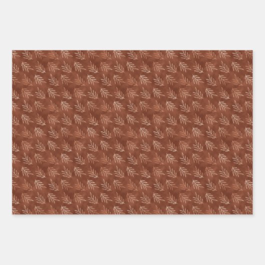 Rustikale Herbstlaube Geschenkpapier Set (Vorderseite)