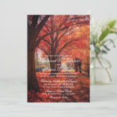 Rustikale Herbstlaube Herbsthochzeit Einladung (Stehend Vorderseite)