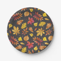 Rustikale Herbstlaube Muster Party Herbst