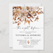 Rustikale Herbstlaube Probe Abendessen Einladung (Vorderseite)