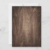 Rustikale Herbstleaves Chalkboard Babydusche Einladung (Rückseite)