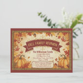 Rustikale Herbstleaves fallen Wiedersehen-Card Feiertagskarte (Stehend Vorderseite)