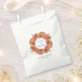 Rustikale Herbstleaves fallen Wreath-Hochzeit Geschenktütchen (Ausgeschnitten)