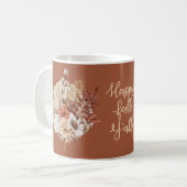 Rustikale Herbstleaves Herbst Blume Kaffeetasse (Vorderseite Links)