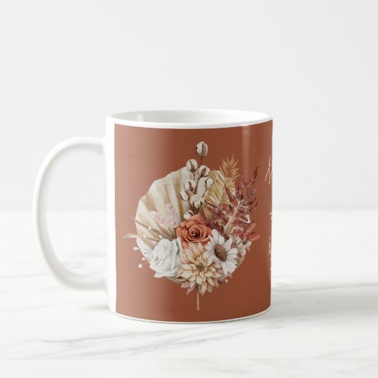 Rustikale Herbstleaves Herbst Blume Kaffeetasse (Links)