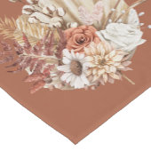 Rustikale Herbstleaves Herbst Blume Kurzer Tischläufer (Ecke)