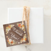 Rustikale Herbstleaves Pumpkin Brautparty Gefallen Geschenkanhänger (Beispiel)