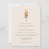 Rustikale Herbstliche Elegante | Einladung (Vorderseite)