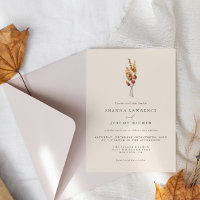 Rustikale Herbstliche Elegante | Einladung