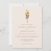 Rustikale Herbstliche Elegante | Einladung (Vorderseite)