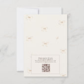 Rustikale Herbstliebe-Kürbis-QR-Code-Brautparty Einladung (Rückseite)