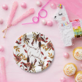 Rustikale Herbstpapiere Teller (Party)