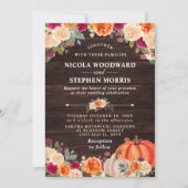 Rustikale Herbstpfropfen Einladung (Vorderseite)