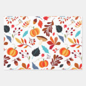 Rustikale Herbstpumpen 3-Set Geschenkpapier Set (Vorderseite 2)