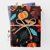 Rustikale Herbstpumpen 3-Set Geschenkpapier Set (Beispiel)