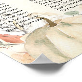 Rustikale Herbstpumpen und Blume Poster (Ecke)