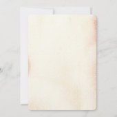 Rustikale Herbstpumpen und Blume Save The Date (Rückseite)